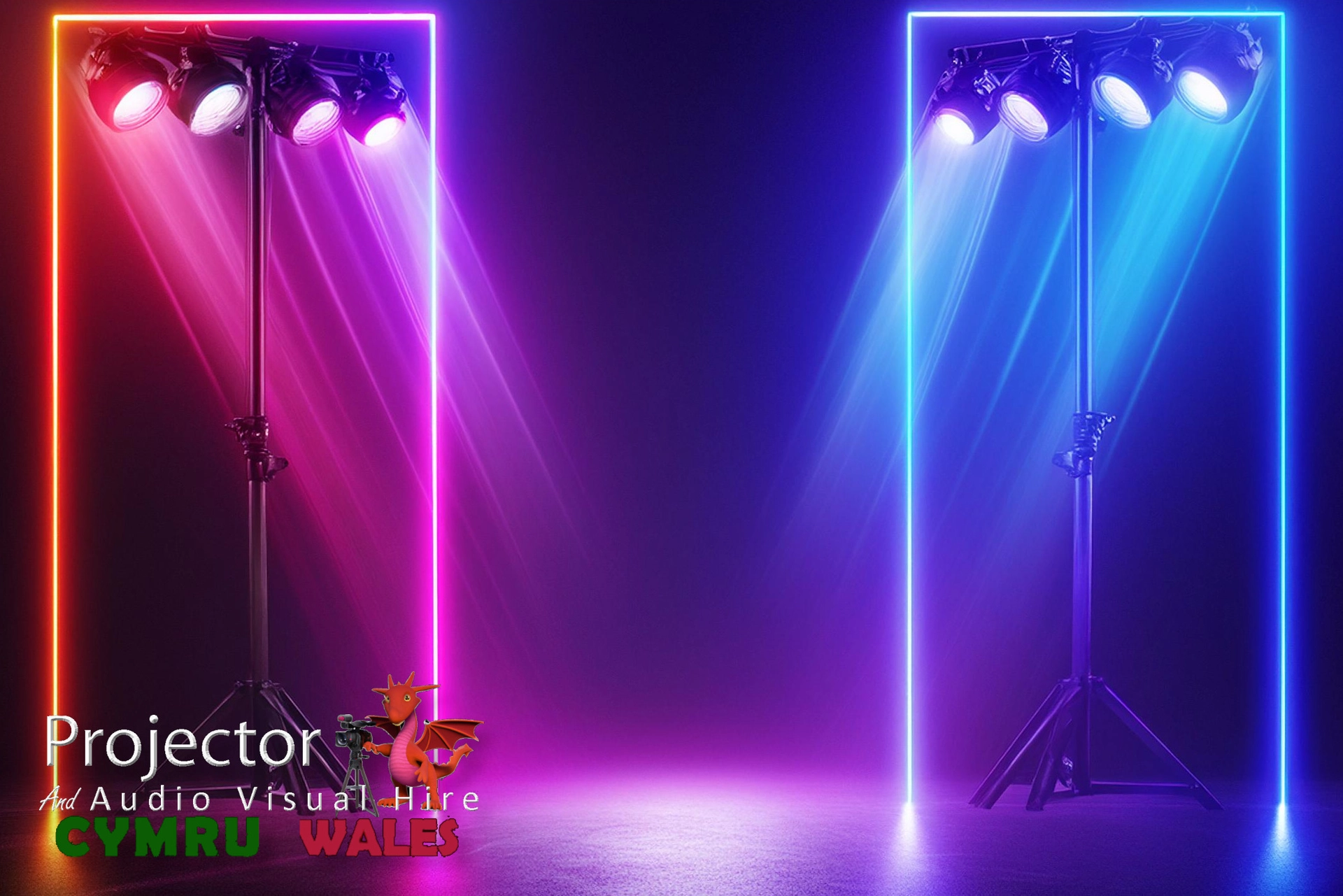 Mobile DJ lighting system for events and parties
